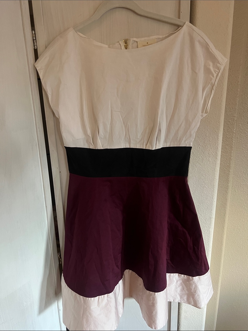 Classic Kate Spade color block dress. Sz 10